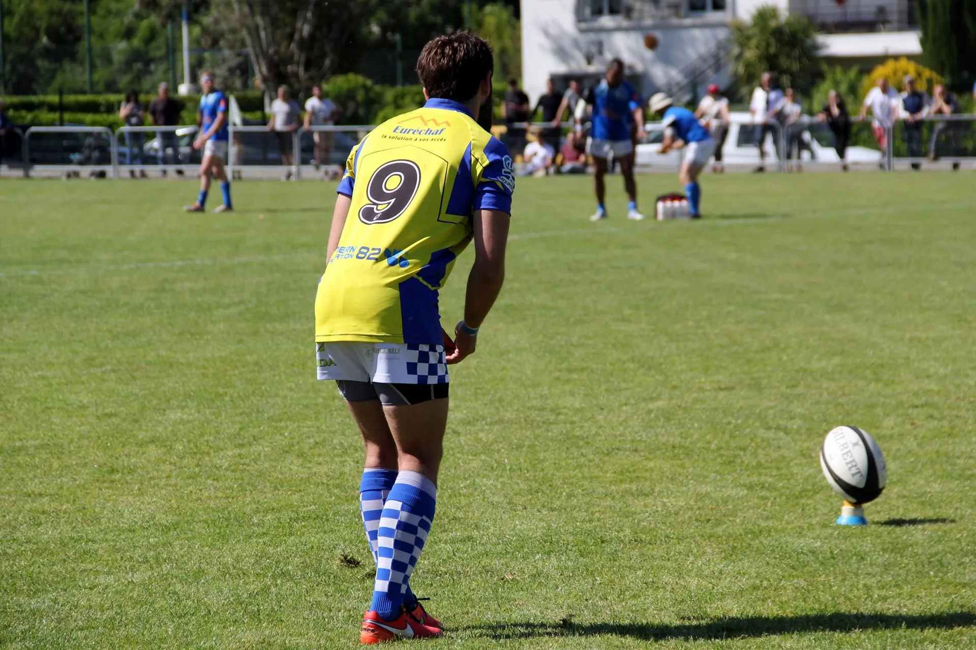 Jérémy Roussel sur le terrain de rugby